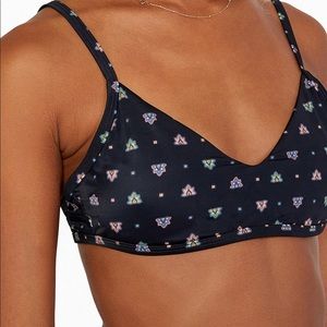RVCA NWT fallard underwire bralette bikini top